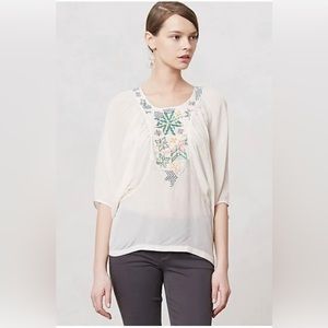ANTHROPOLOGIE NWT Tanvi Kedia Kashida Dolman Blouse